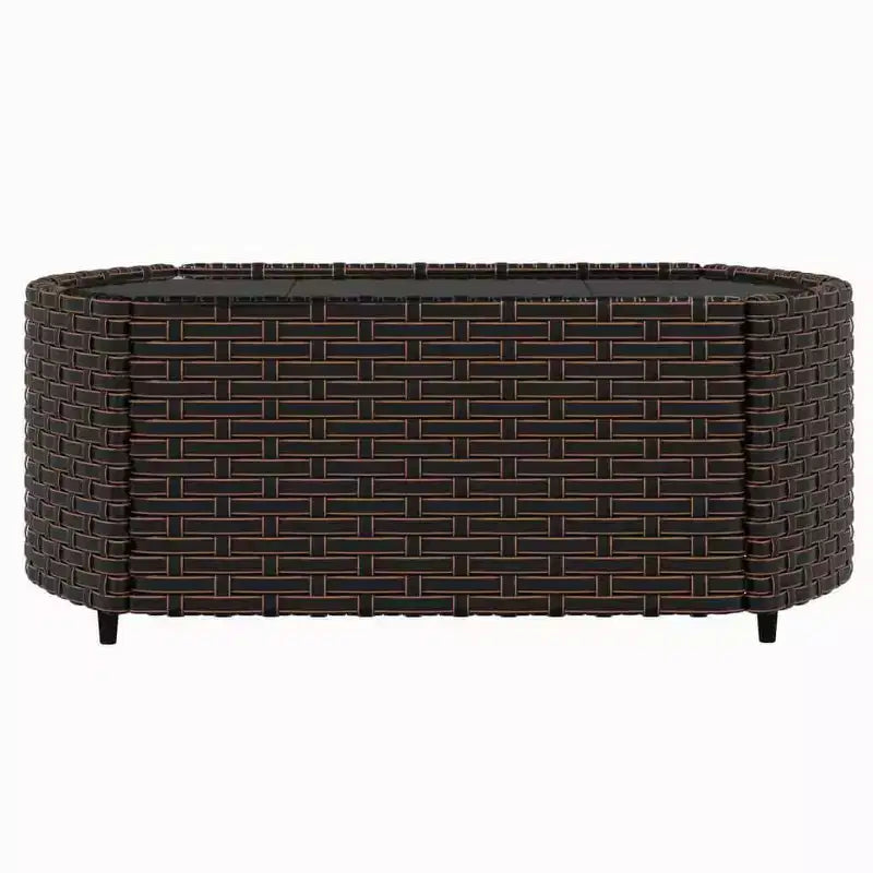 vidaXL Salon de jardin moderne avec coussins en résine tressée