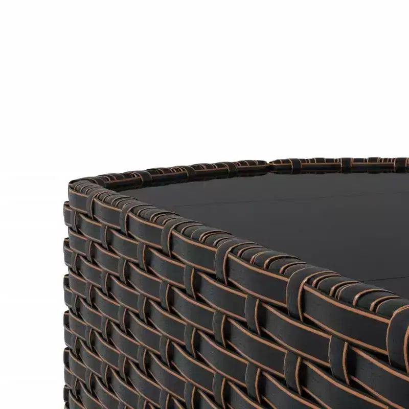 vidaXL Salon de jardin moderne avec coussins en résine tressée