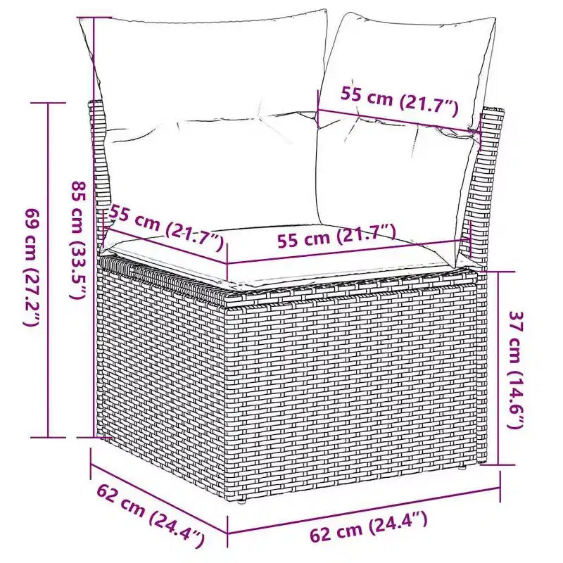 vidaXL Salon de jardin avec coussins – Grand choix de couleurs