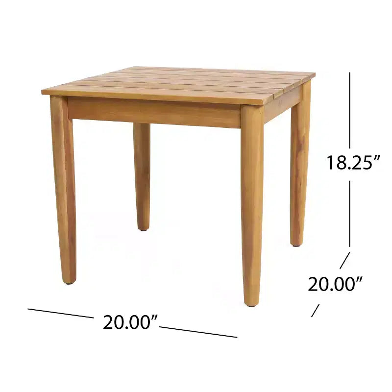 Christopher Knight Home Abhay Ensemble de salle à manger d'extérieur 2 pièces de style Ferme avec table en bois d'acacia et fauteuil à bascule en fer