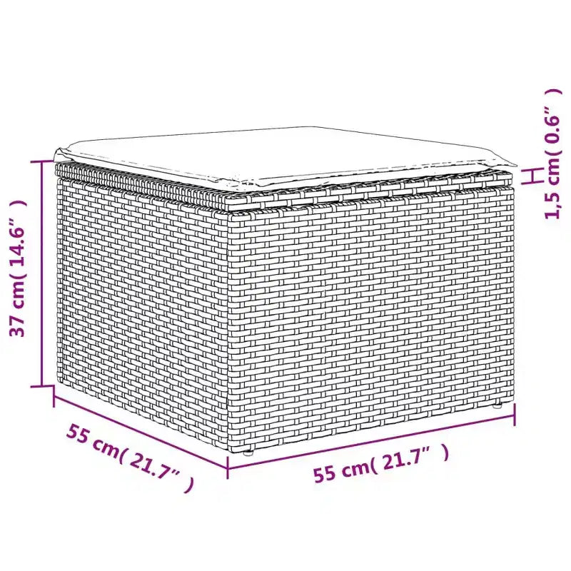 vidaXL Ensemble de canapé de jardin modulable avec coussins en diverses couleurs