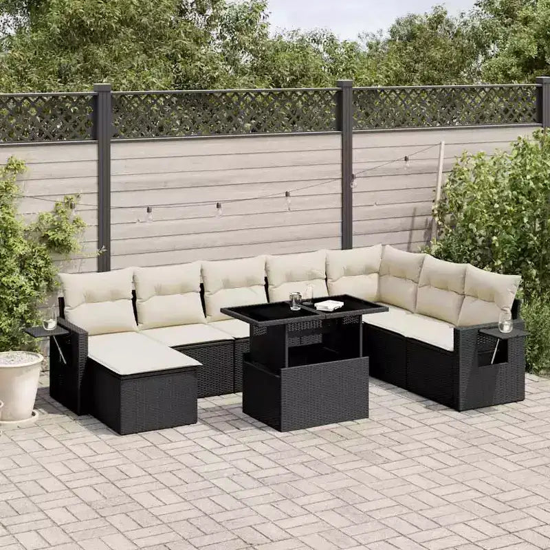 vidaXL Ensemble de canapé de jardin modulable avec coussins en diverses couleurs
