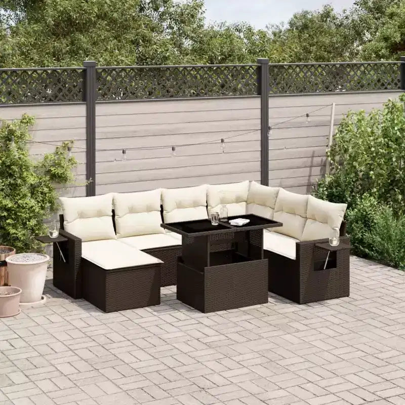 vidaXL Ensemble de canapé de jardin modulable avec coussins en diverses couleurs