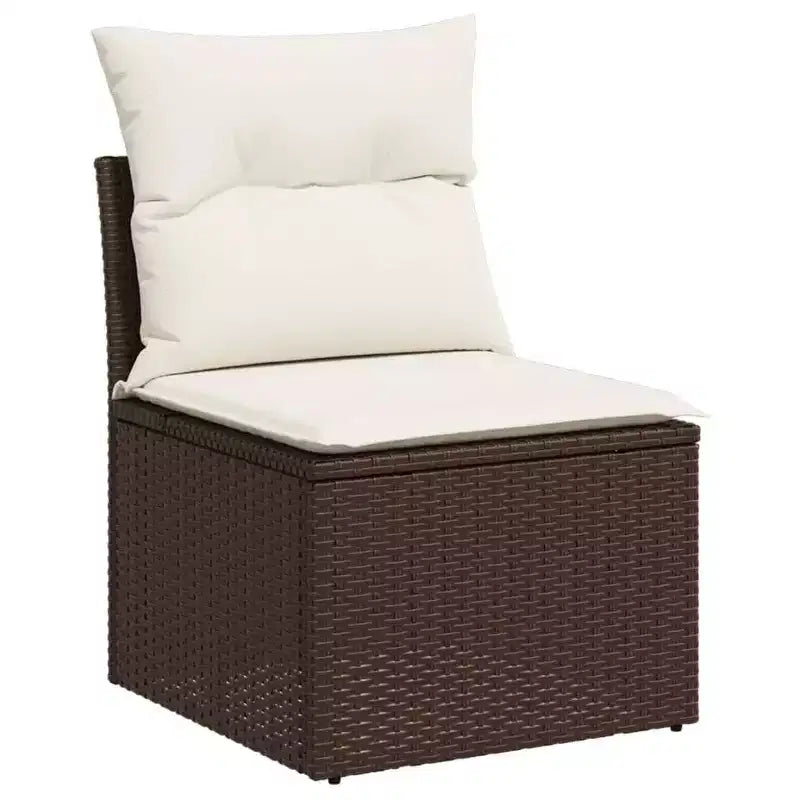 vidaXL Ensemble de canapé de jardin modulable avec coussins en diverses couleurs