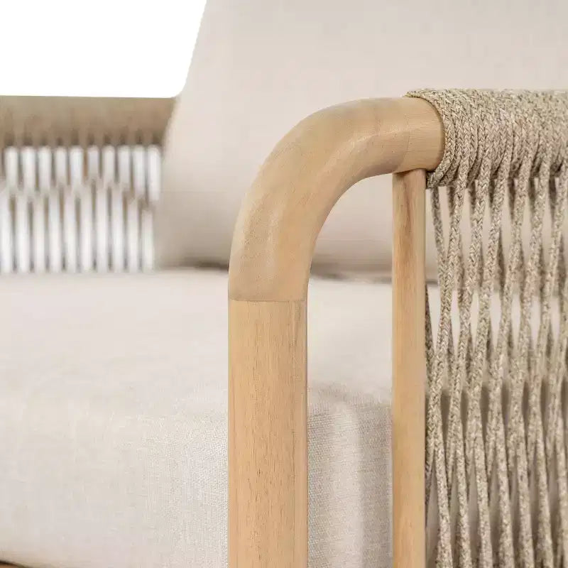 Christopher Knight Home Anil, ensemble de 5 meubles de jardin en bois d'acacia et corde avec table à lattes