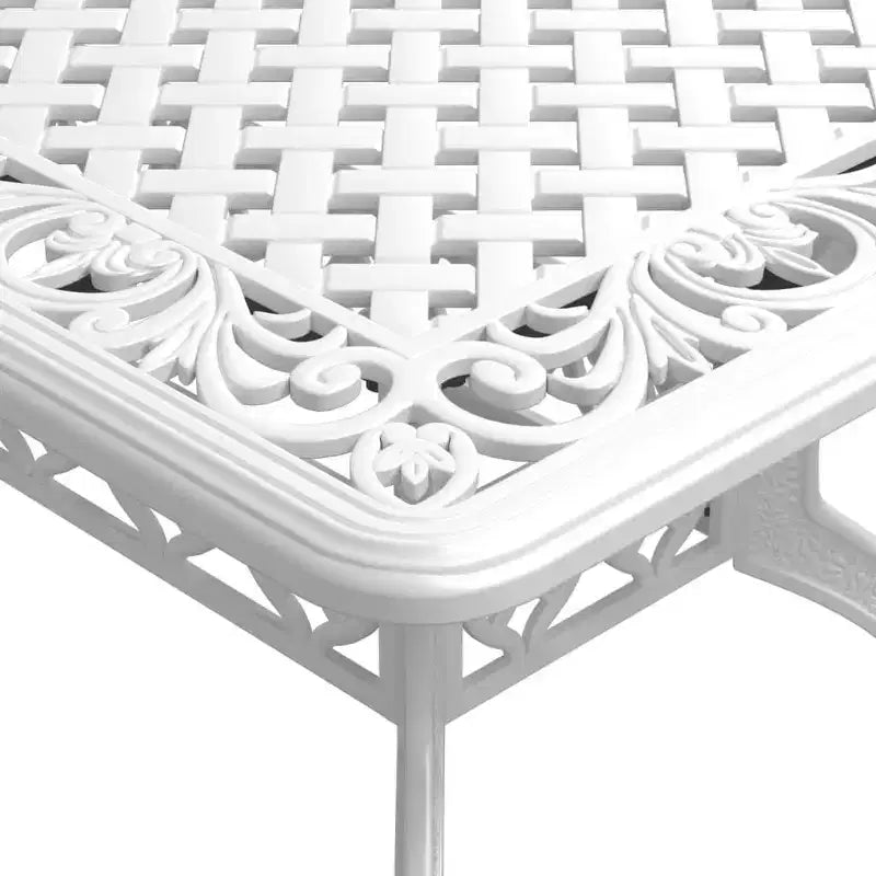 vidaXL Salon de jardin élégant en fonte d'aluminium pour vos moments de détente en extérieur