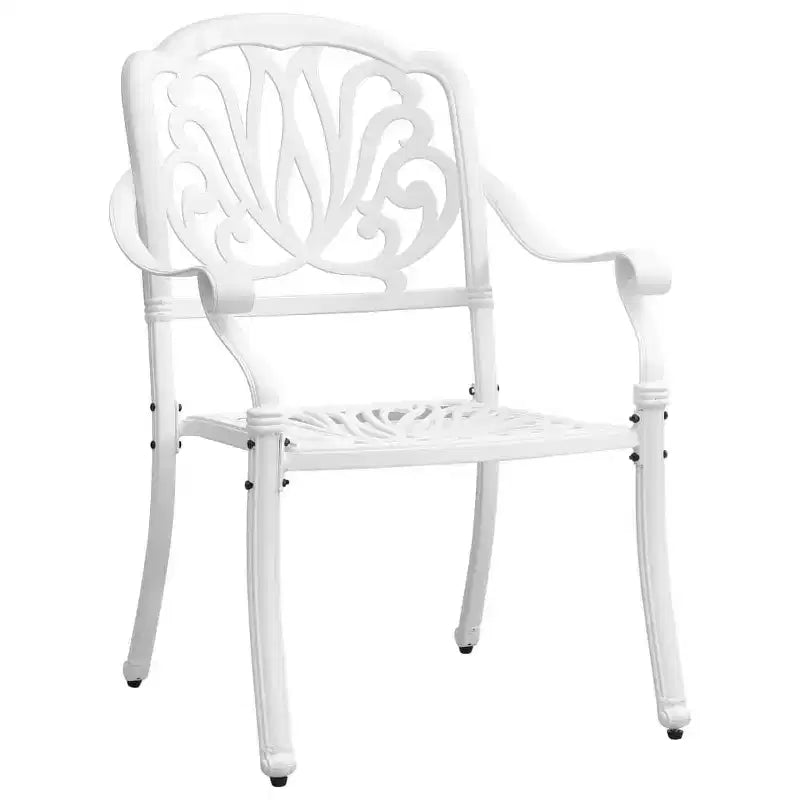 vidaXL Salon de jardin élégant en fonte d'aluminium pour vos moments de détente en extérieur