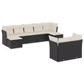 vidaXL Modular Patio Sofa Set with Cushions and Storage