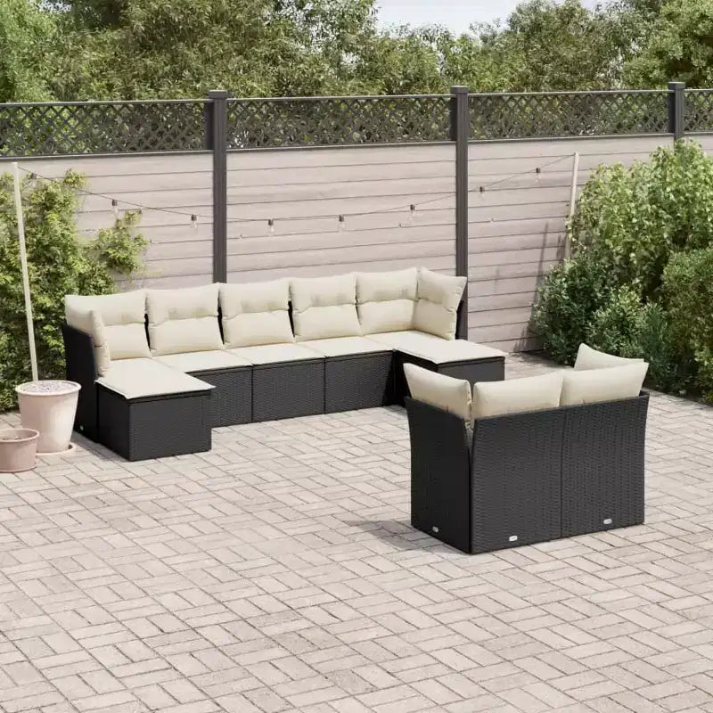 vidaXL Salon de jardin modulaire avec coussins et rangements