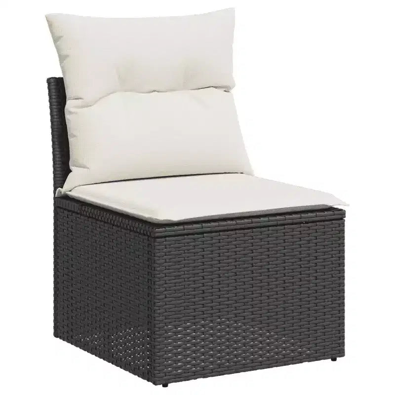 vidaXL Salon de jardin modulaire avec coussins et rangements