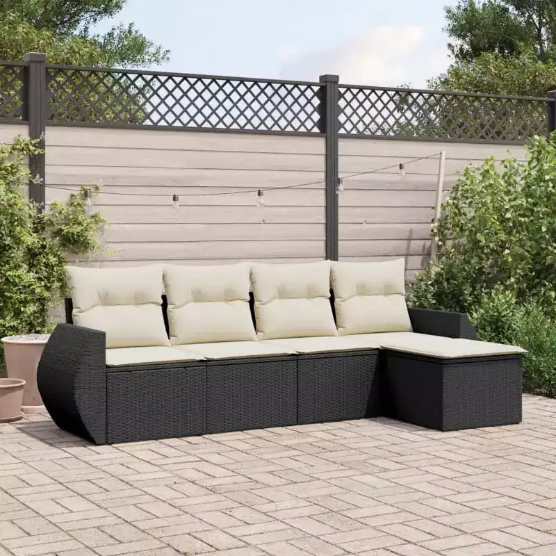 vidaXL Ensemble de canapés de jardin modulable avec coussins