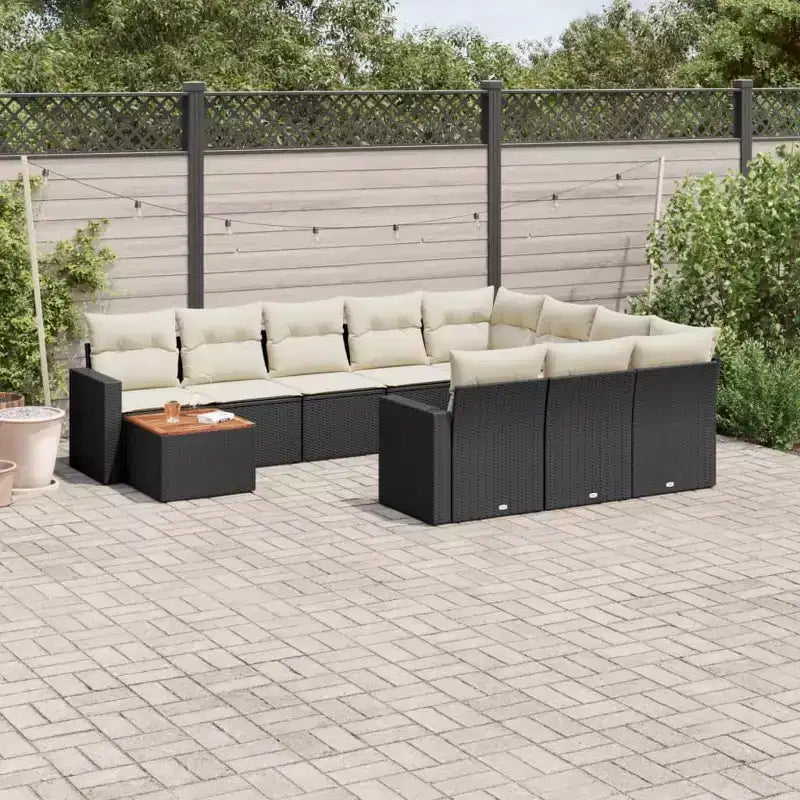 vidaXL Salon de jardin modulaire moderne avec coussins