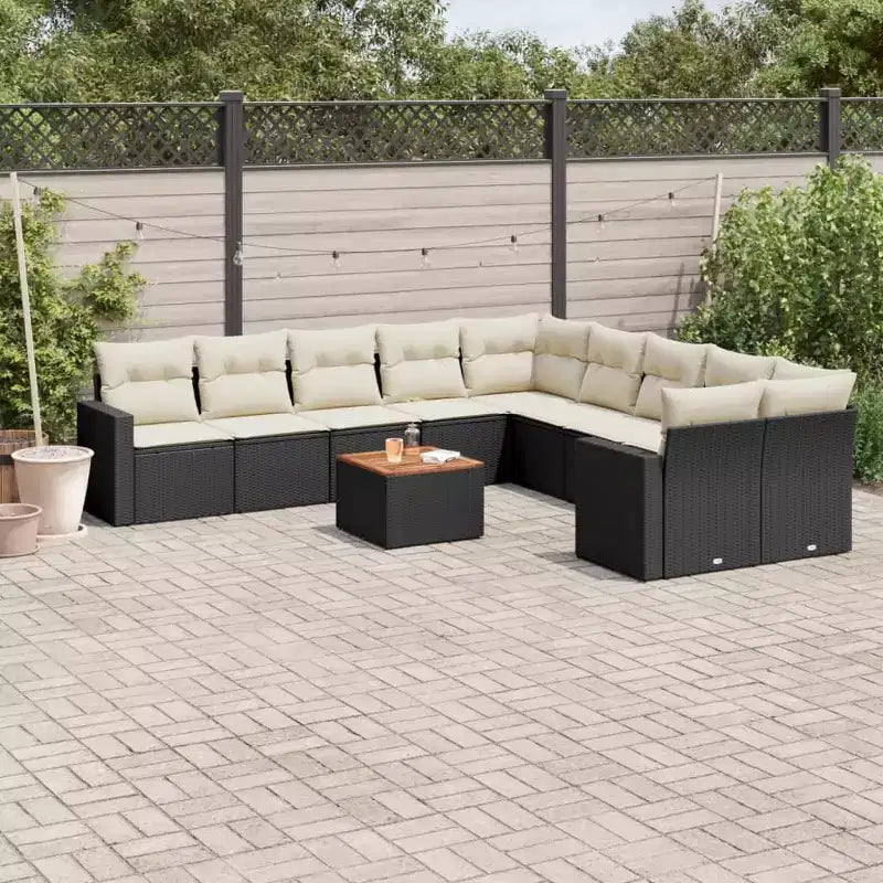 vidaXL Salon de jardin modulaire moderne avec coussins