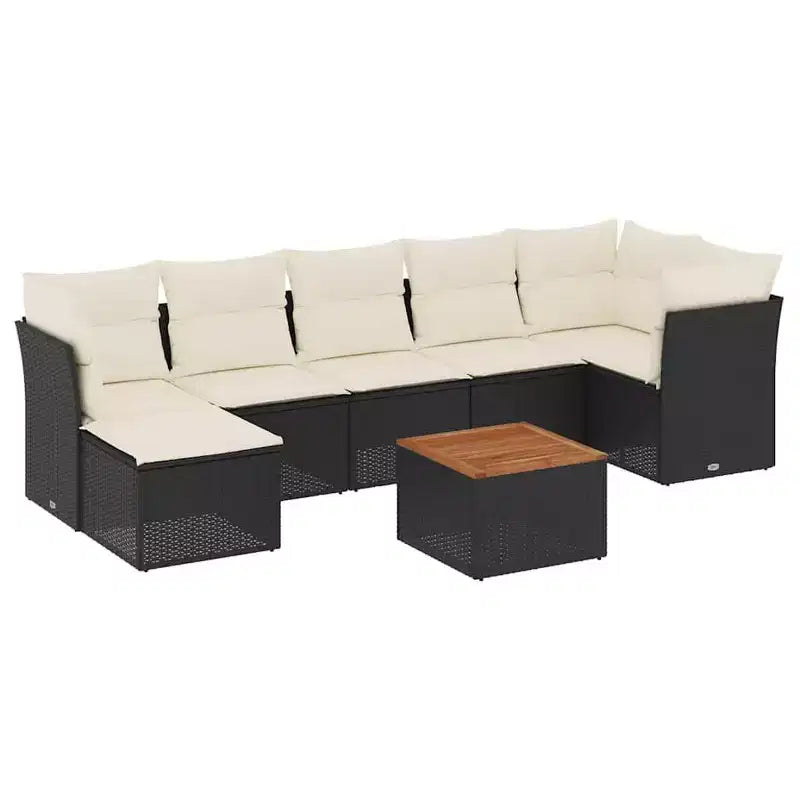 vidaXL Modular Garden Sofa Set with Cushions in Various Colors
