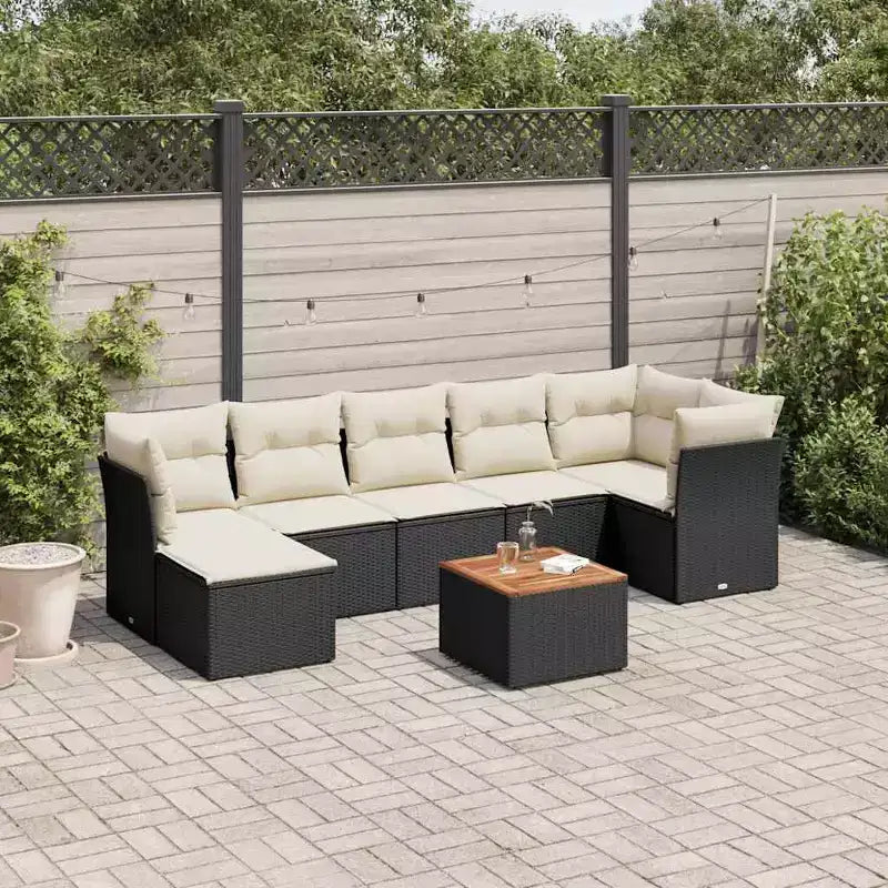 vidaXL Salon de jardin modulable avec coussins, diverses couleurs