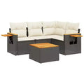 vidaXL Modular Garden Sofa Set with Cushions and Storage - Multiple Colors Available
