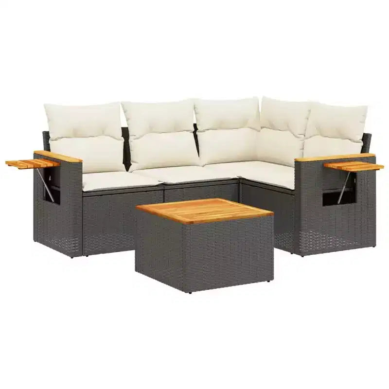 vidaXL Modular Garden Sofa Set with Cushions and Storage - Multiple Colors Available