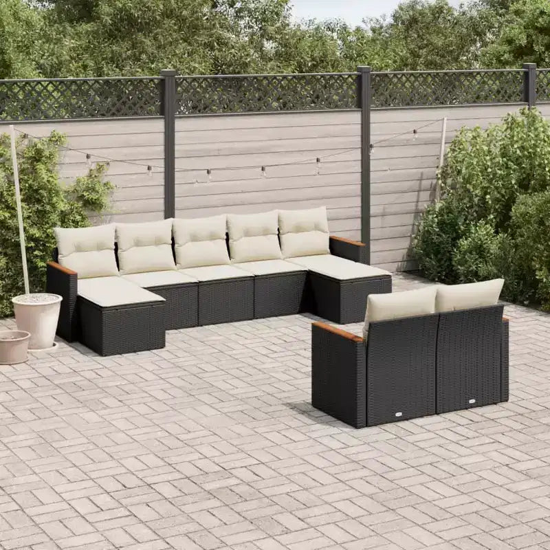 vidaXL Salon de jardin avec coussins, disponible en plusieurs coloris
