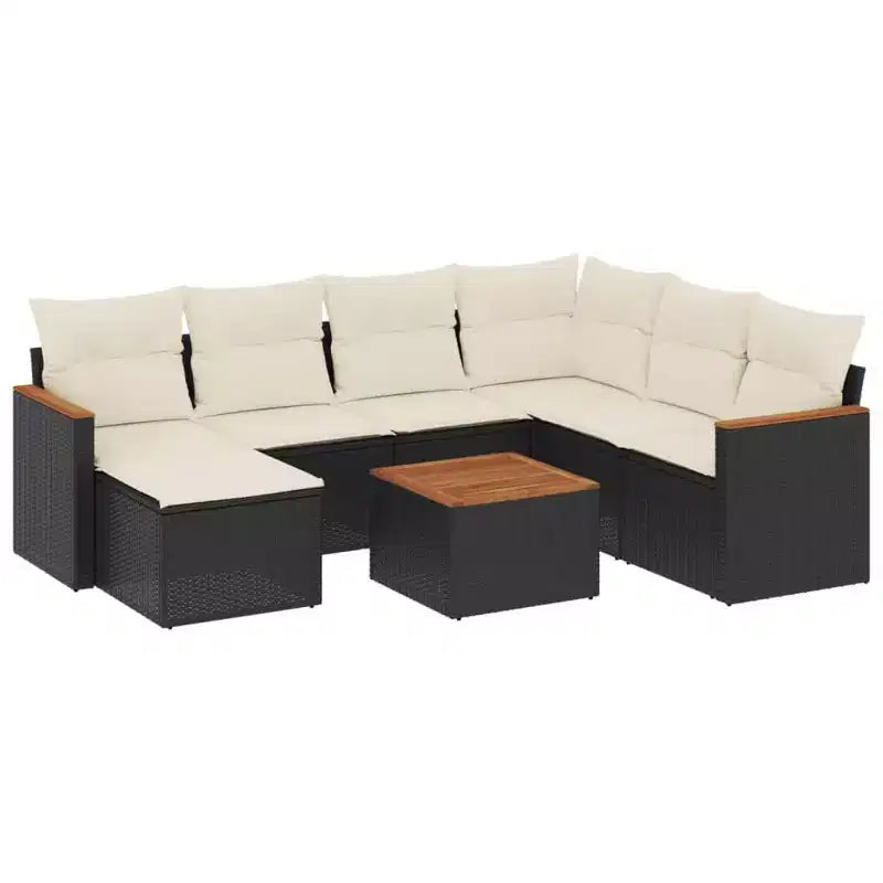 vidaXL Outdoor Garden Sofa Set with Cushions - Various Colors