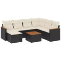 vidaXL Outdoor Garden Sofa Set with Cushions - Various Colors