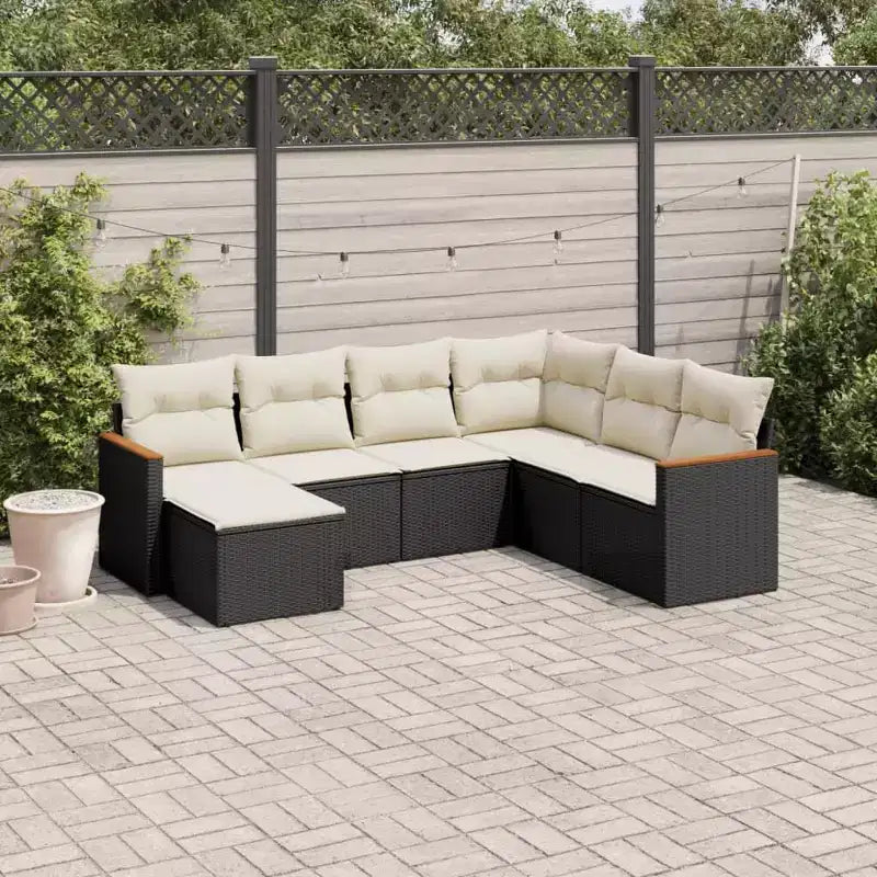 vidaXL Salon de jardin avec coussins - Plusieurs coloris