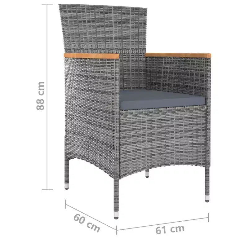 vidaXL Salon de Jardin avec Coussins pour 10-12 Personnes, Plusieurs Coloris Disponibles