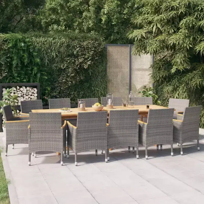 vidaXL Salon de Jardin avec Coussins pour 10-12 Personnes, Plusieurs Coloris Disponibles