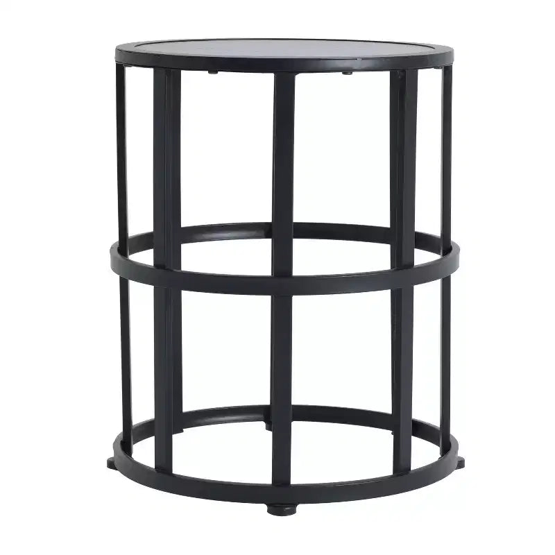 Christopher Knight Home Laure, ensemble de patio moderne en métal avec chaises berçantes et plateau de table en céramique