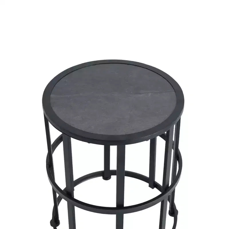 Christopher Knight Home Laure, ensemble de patio moderne en métal avec chaises berçantes et plateau de table en céramique