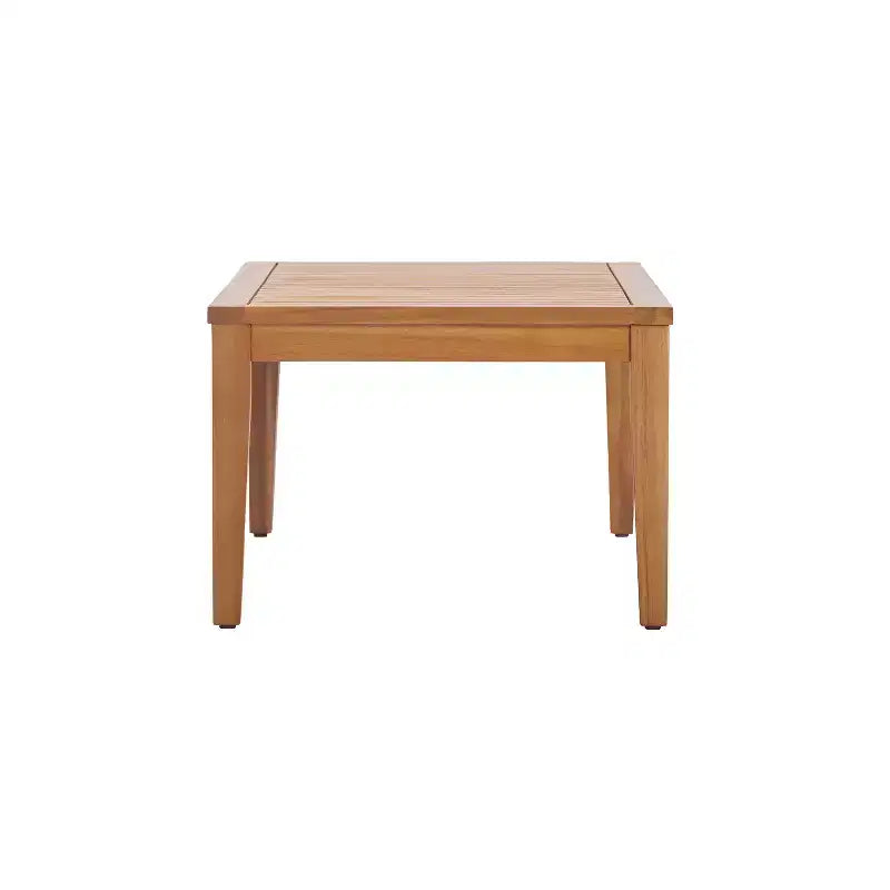 Christopher Knight Home Phichai Ensemble de 5 pièces de salon de jardin moderne en bois d'acacia avec coussins et table à lattes