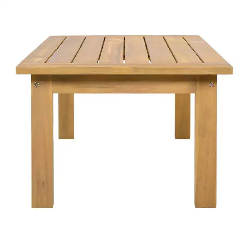 Christopher Knight Home Karolina Ensemble de salon et table basse de jardin modernes 4 pièces en bois d'acacia
