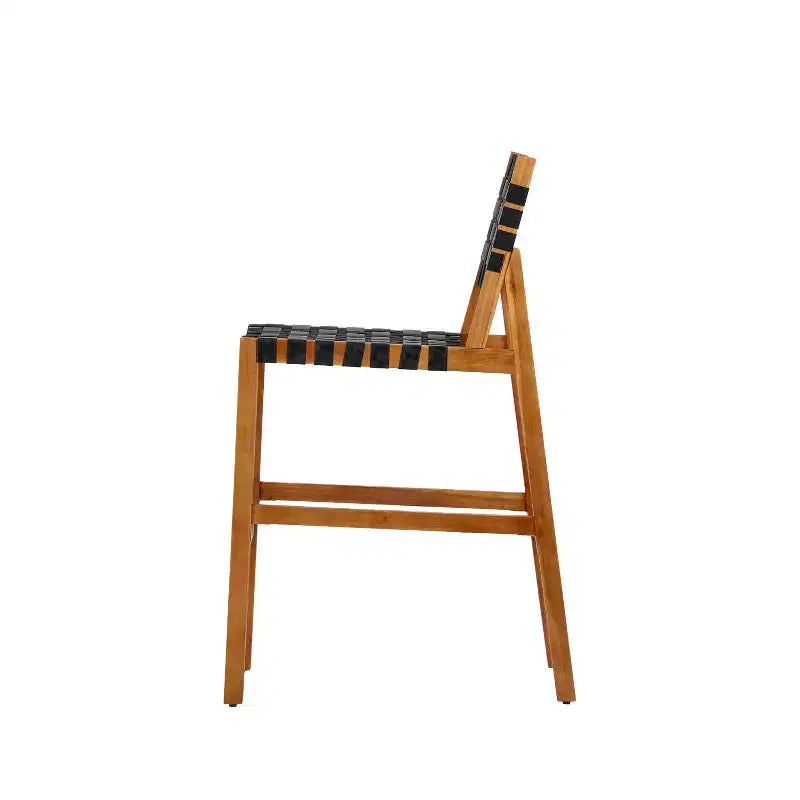Christopher Knight Home Carlos – Ensemble de 5 chaises d'appoint modernes en acacia avec corde PE et table à lattes