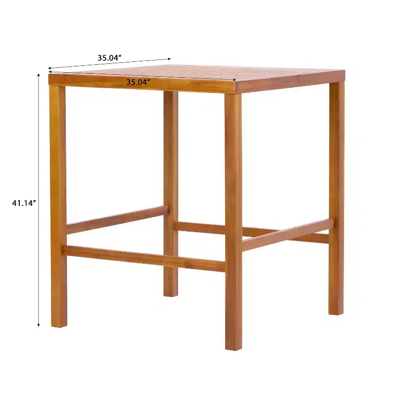 Christopher Knight Home Carlos – Ensemble de 5 chaises d'appoint modernes en acacia avec corde PE et table à lattes