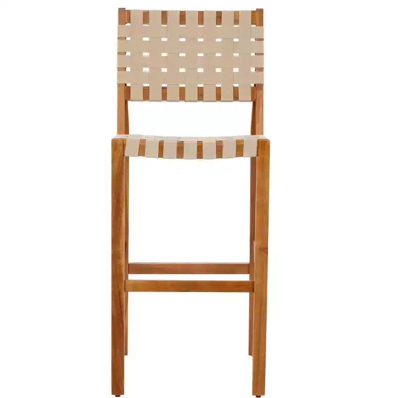Christopher Knight Home Carlos – Ensemble de 5 chaises d'appoint modernes en acacia avec corde PE et table à lattes