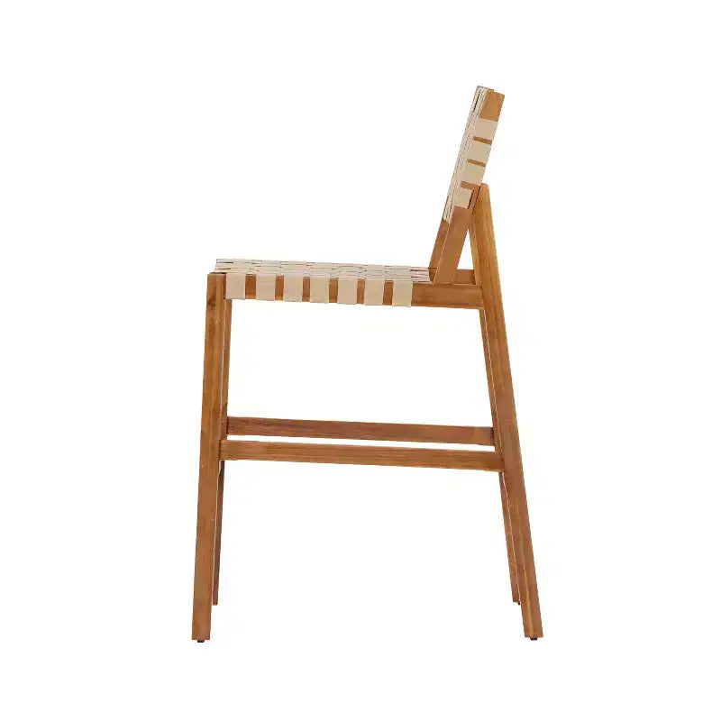 Christopher Knight Home Carlos – Ensemble de 5 chaises d'appoint modernes en acacia avec corde PE et table à lattes