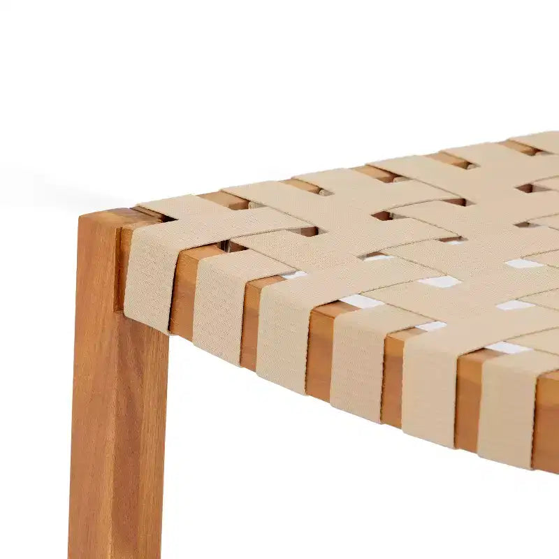 Christopher Knight Home Carlos – Ensemble de 5 chaises d'appoint modernes en acacia avec corde PE et table à lattes