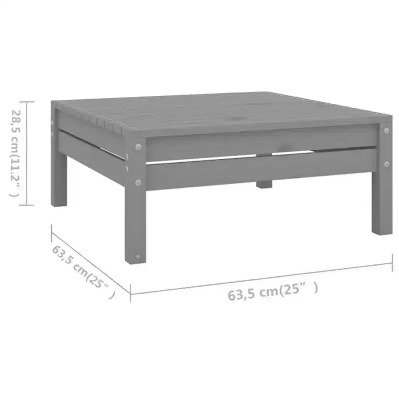 vidaXL Salon de jardin Bois de pin massif Modulable Moyen