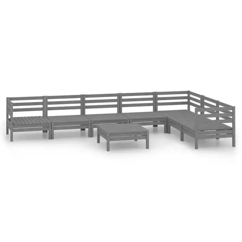 vidaXL Salon de jardin Bois de pin massif Modulable Moyen