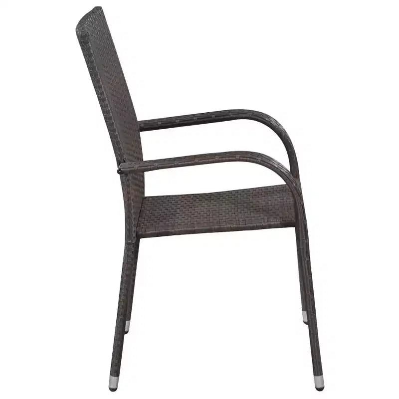 vidaXL Salon de jardin bois d'acacia massif Moyen Empilable Salon de jardin
