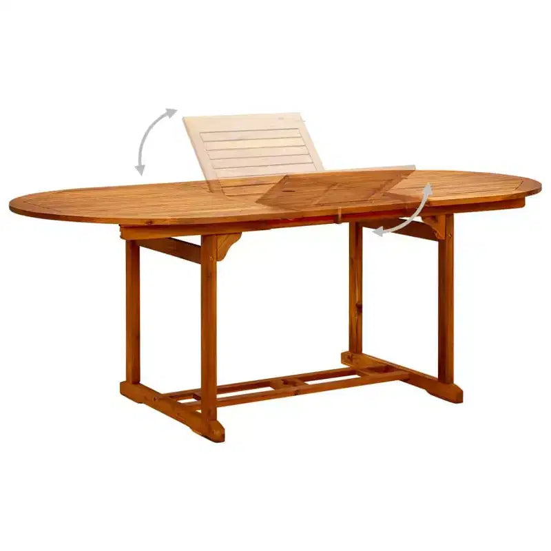 vidaXL Salon de jardin bois d'acacia massif Moyen Empilable Salon de jardin