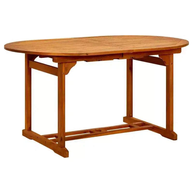 vidaXL Salon de jardin bois d'acacia massif Moyen Empilable Salon de jardin
