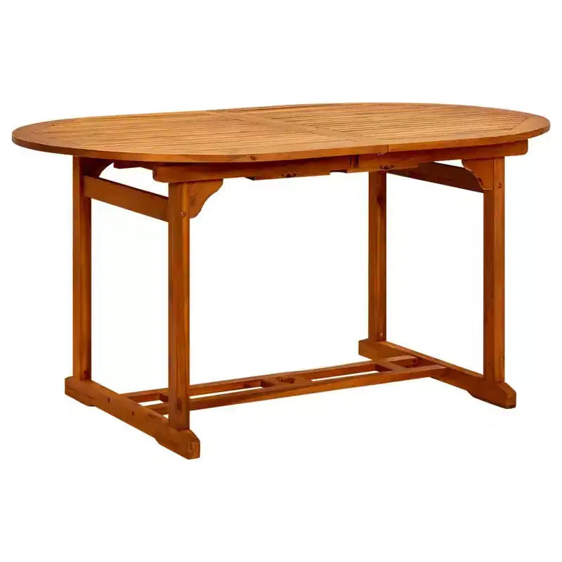vidaXL Salon de jardin bois d'acacia massif Moyen Empilable Salon de jardin