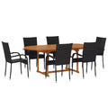 vidaXL Salon de jardin bois d'acacia massif Moyen Empilable Salon de jardin
