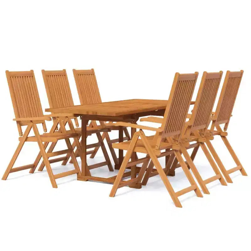 vidaXL Garden Dining Set Natural Wood Solid Acacia wood Medium