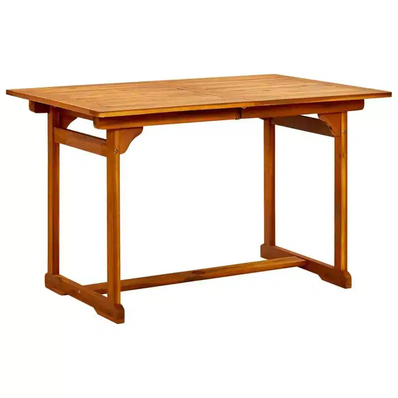 vidaXL Salon de jardin en bois massif d'acacia Bois naturel Taille moyenne