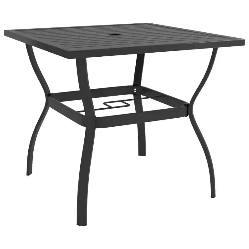 vidaXL Ensemble de salle à manger anthracite, Acier thermolaqué, Textilène Moyen