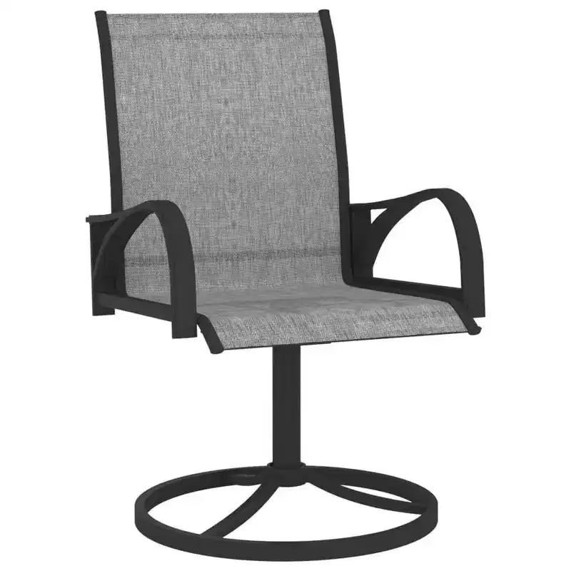 vidaXL Ensemble de salle à manger anthracite, Acier thermolaqué, Textilène Moyen