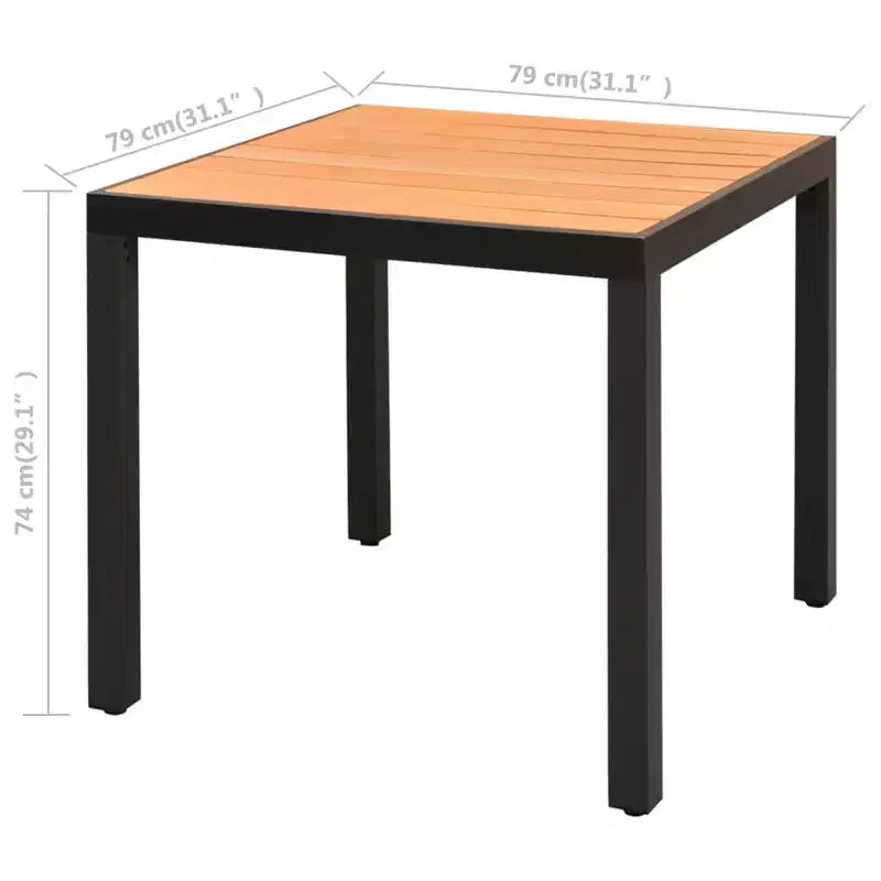 vidaXL Ensemble de salle à manger en résine tressée PVC noir durable 3 pièces