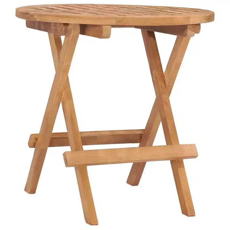 vidaXL Ensemble de salle à manger d'extérieur Teck naturel Bois dur de teck poncé lisse Compact
