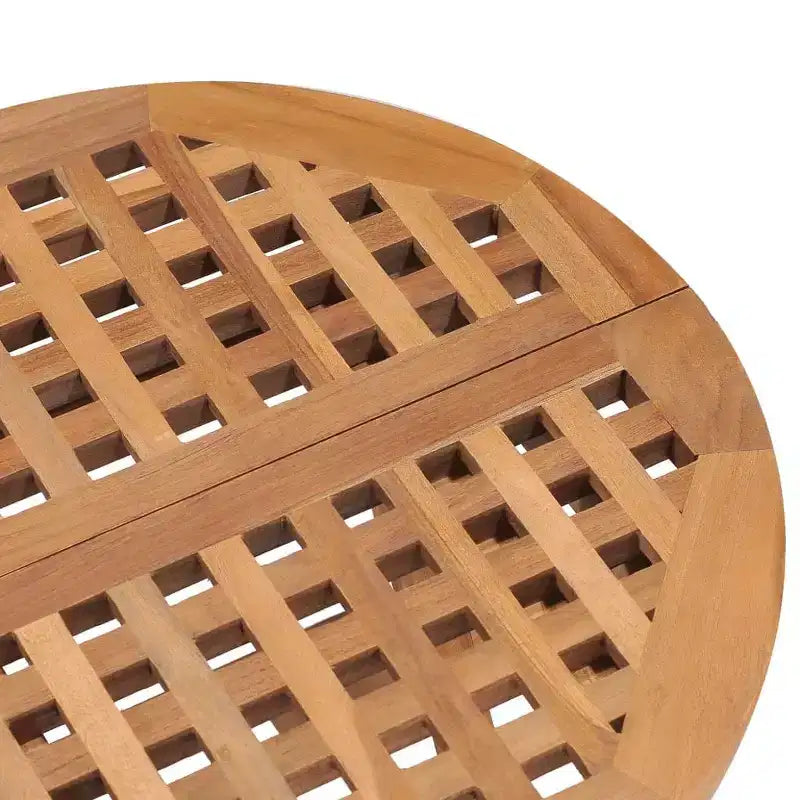 vidaXL Ensemble de salle à manger d'extérieur Teck naturel Bois dur de teck poncé lisse Compact